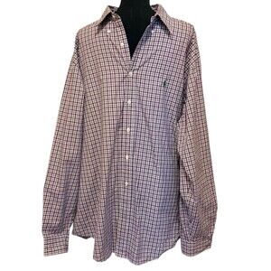 Polo Ralph Lauren Button Up Long Sleeved Shirt Classic Fit 17.5 XL